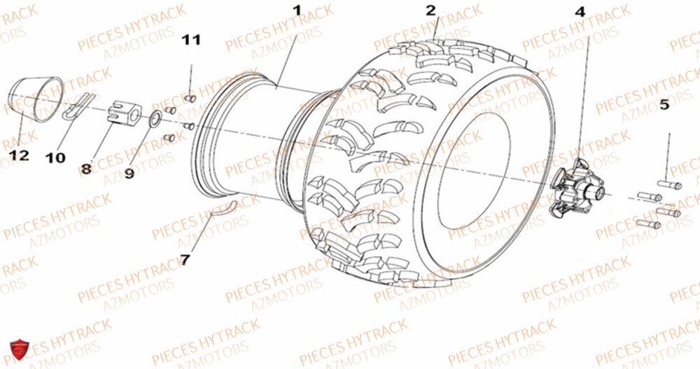 Roues Avant HYTRACK Pièces JOBBER EV5 FULL ELECTRIQUE 2024