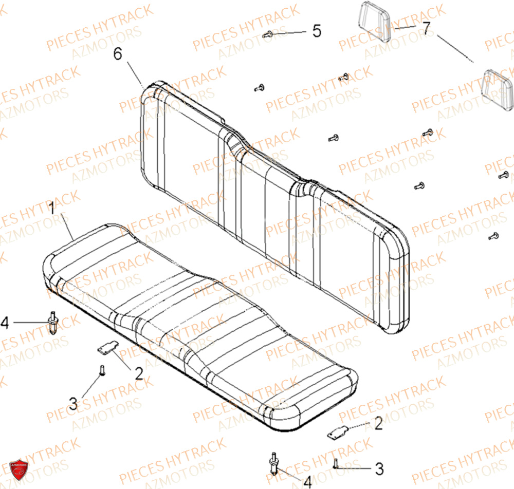 Sieges HYTRACK Pièces JOBBER EV5 FULL ELECTRIQUE 2024