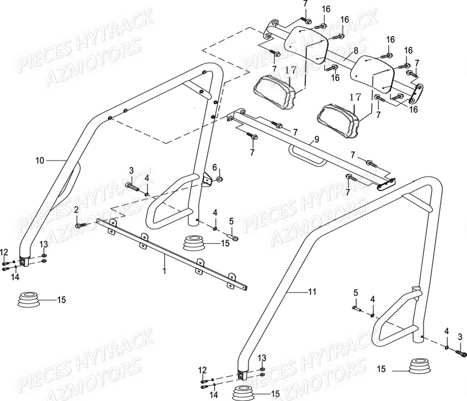 Arceaux HYTRACK Pièces JOBBER EV5 MAXX ELECTRIQUE