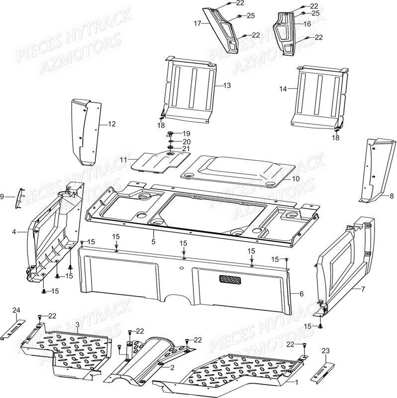 CARROSSERIES LATERALES HYTRACK JOBBER EV5 MAXX