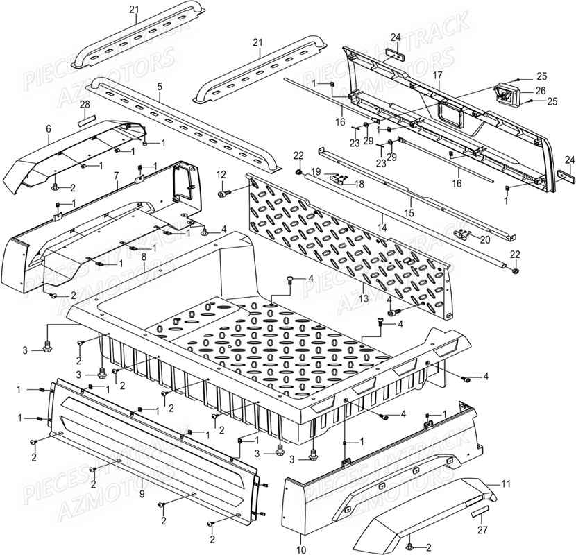 CARROSSERIE DE BENNE HYTRACK JOBBER EV5 MAXX