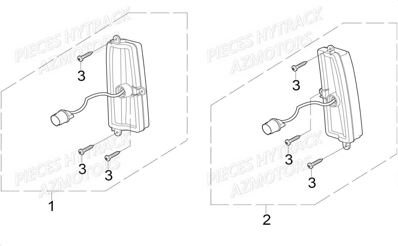 Eclairage Arriere HYTRACK Pièces JOBBER EV5 MAXX ELECTRIQUE