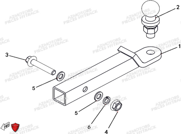 Attelage Option HYTRACK Pieces SSV JOBBER T-BOSS 500 EFI EURO 4