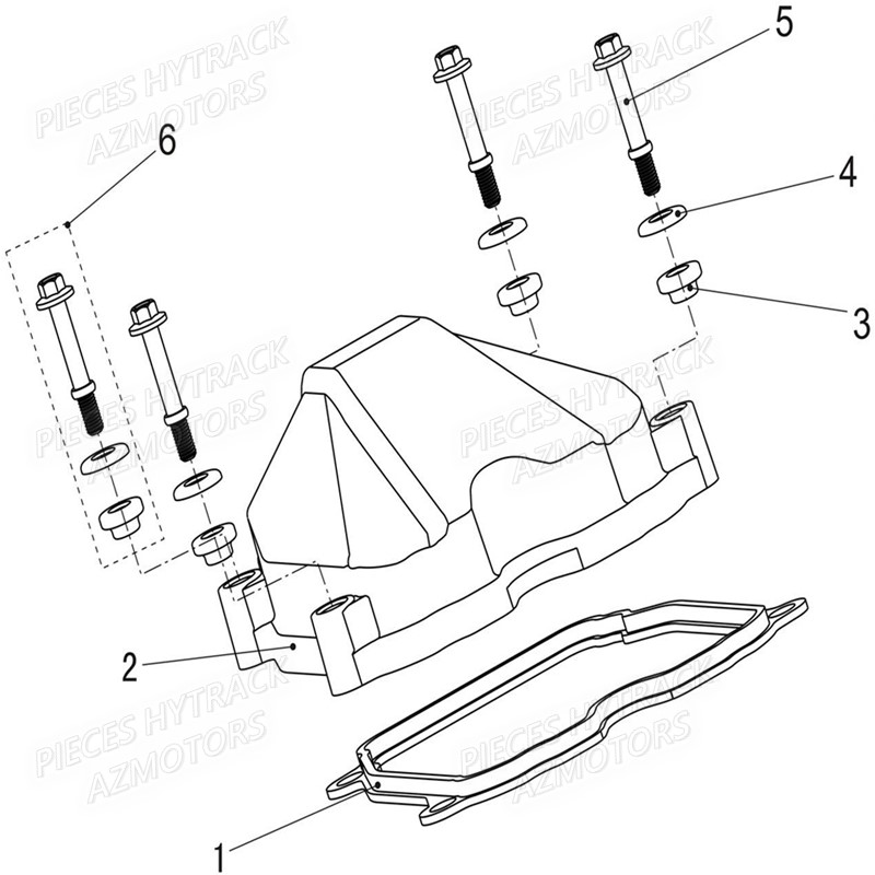 CACHE CULBUTEURS HYTRACK JOBBER T BOSS 570