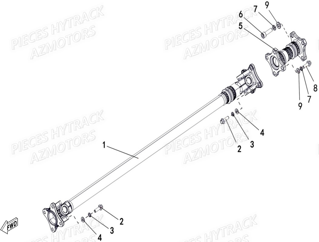 CARDANS HYTRACK JOBBER T BOSS 570