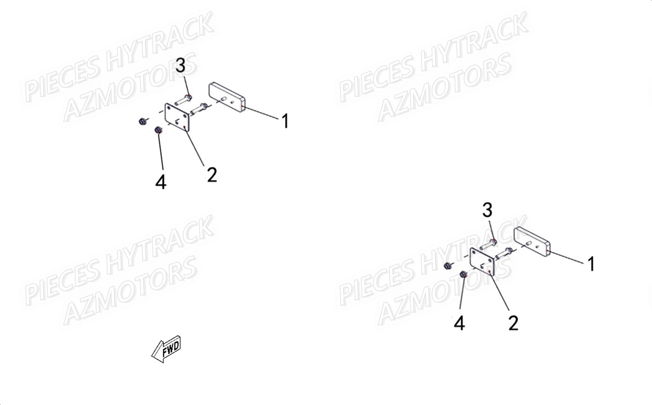 Catadioptres HYTRACK Pieces SSV JOBBER T-BOSS 570