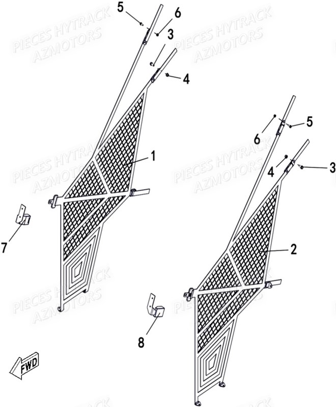 FILETS DE PROTECTION HYTRACK JOBBER T BOSS 570