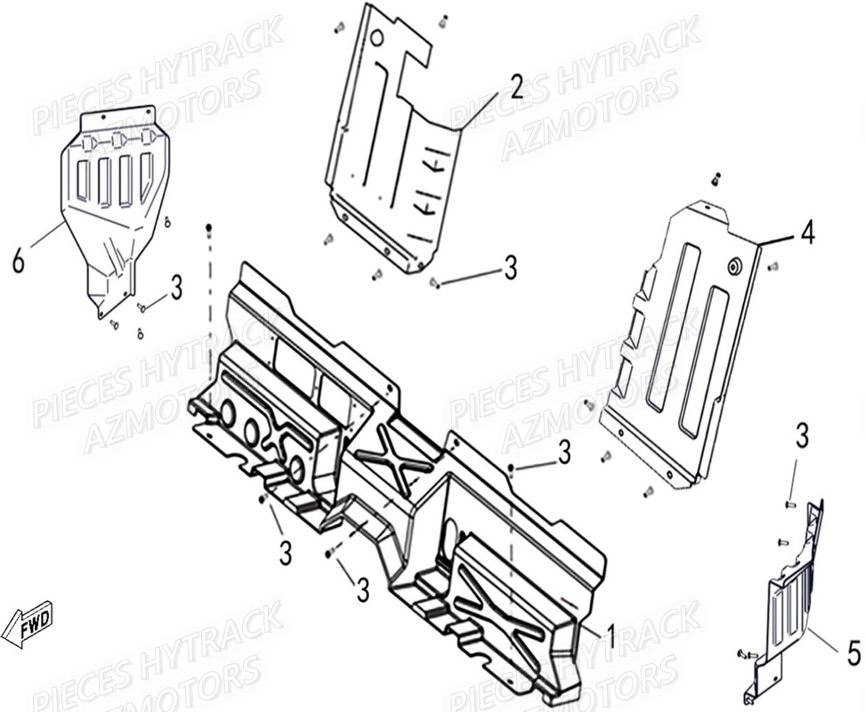 Protections Sieges Et Reservoir HYTRACK Pieces SSV JOBBER T-BOSS 570