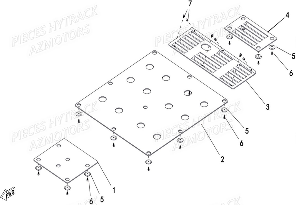 PROTECTION SOUS CHASSIS HYTRACK JOBBER T BOSS 570