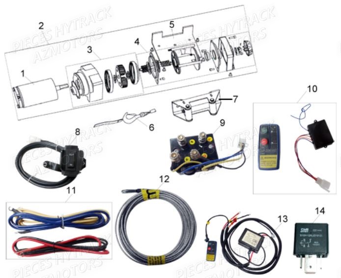 Treuil HYTRACK Pieces SSV JOBBER T-BOSS 570