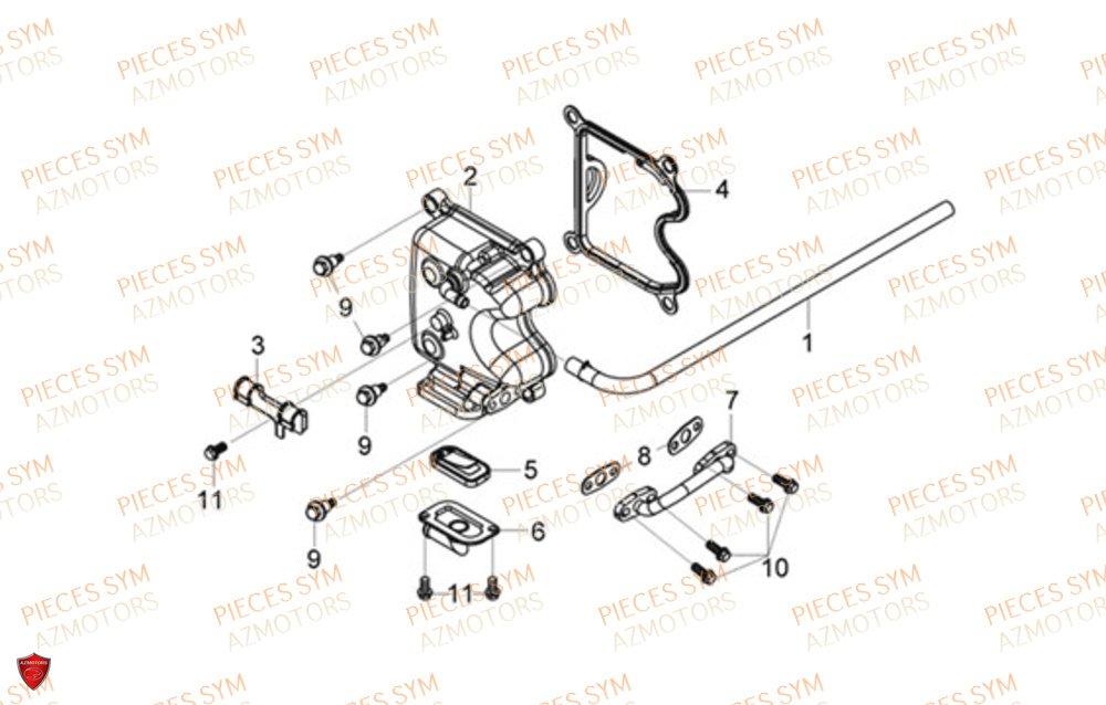 Couvercle De Culasse SYM Pièces JOYMAX Z 125 - LW12W1-EU (2019-2020)