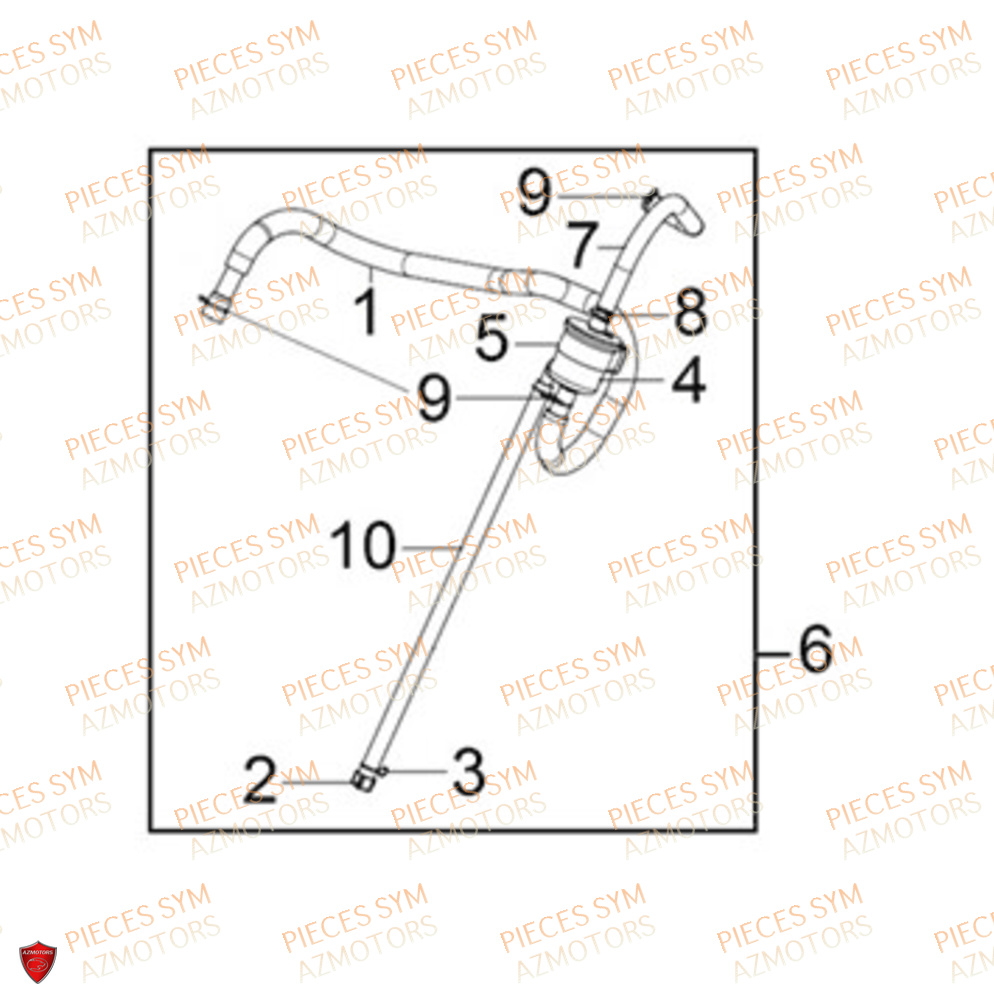 Reniflard SYM Pièces JOYMAX Z 125 - LW12W1-EU (2019-2020)