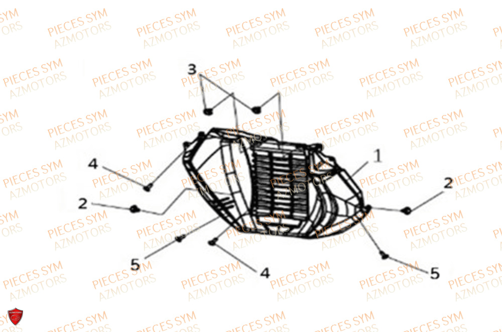 Sabot SYM Pièces JOYMAX Z 125 - LW12W1-EU (2019-2020)