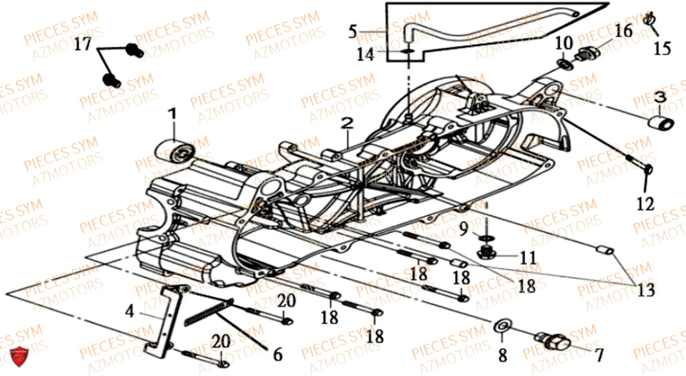 CARTER GAUCHE SYM JOYRIDE S 125I