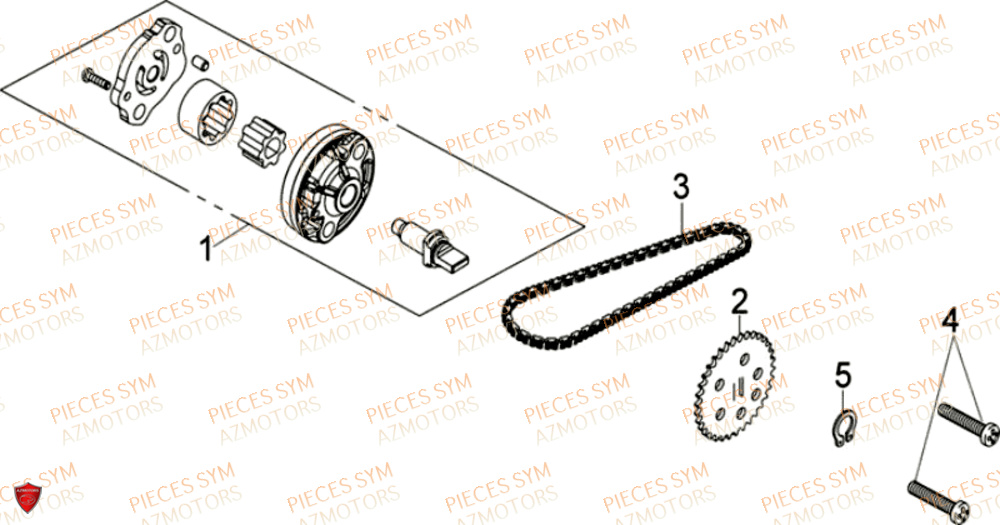Pompe A Huile SYM Pièces JOYRIDE S 125I - F12W2-EU (2017-2019)
