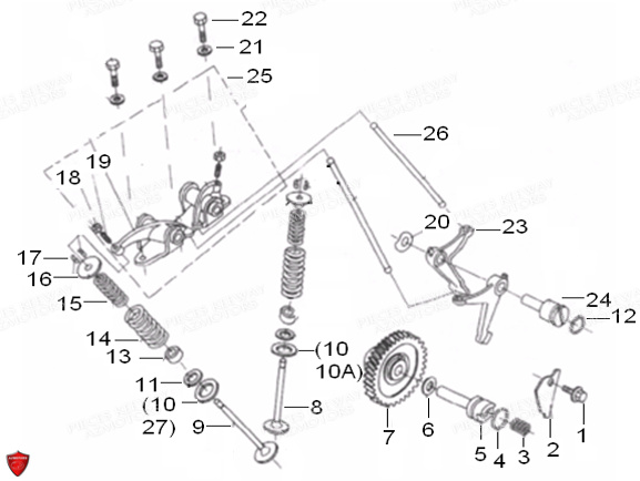 SOUPAPES CULBUTEURS KEEWAY K LIGHT 125 E4