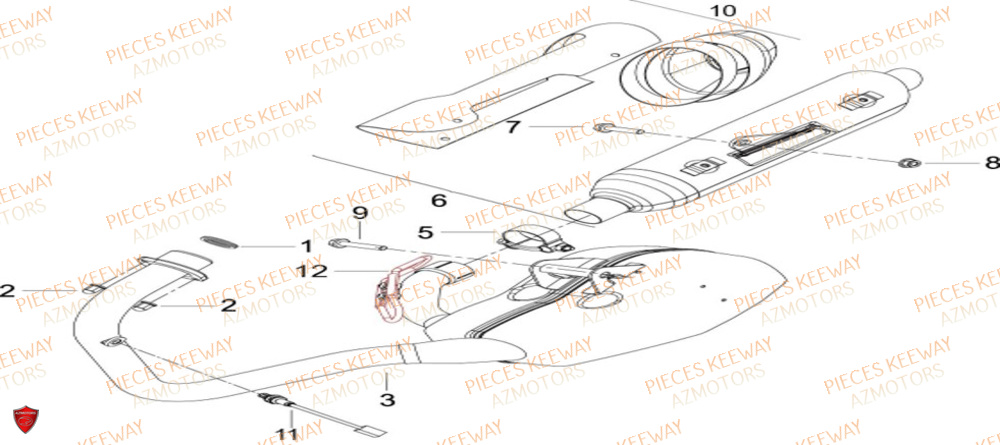 ECHAPPEMENT KEEWAY K LIGHT 125 E5