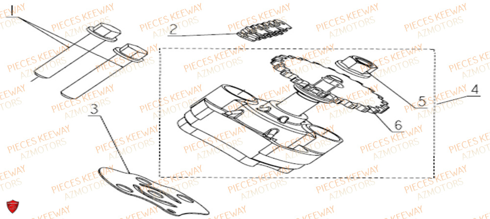 Pompe A Huile KEEWAY Pieces KEEWAY K-LIGHT 125 Euro 5