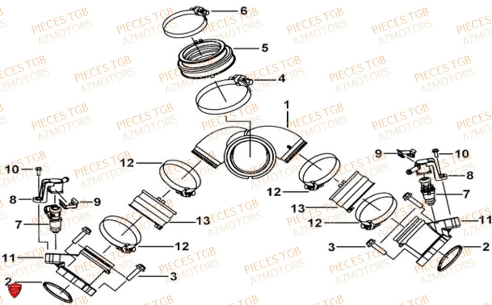 Admission Air  Pieces TGB UTV LANDMAX 1000