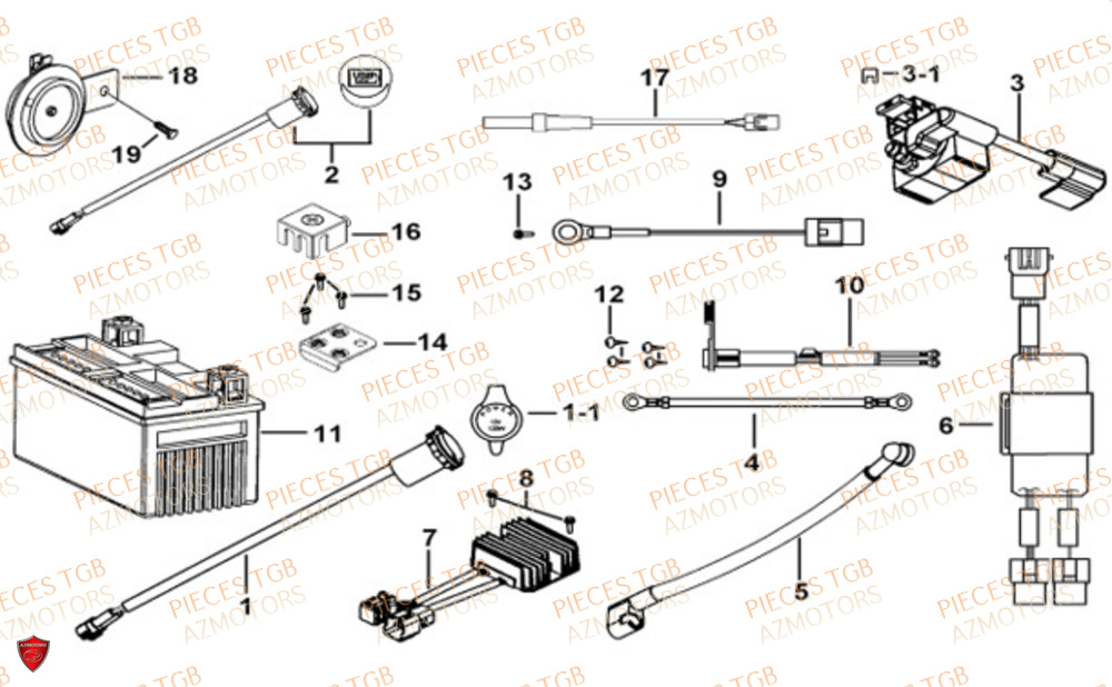 COMPOSANT ELECTRIQUE  LANDMAX 1000