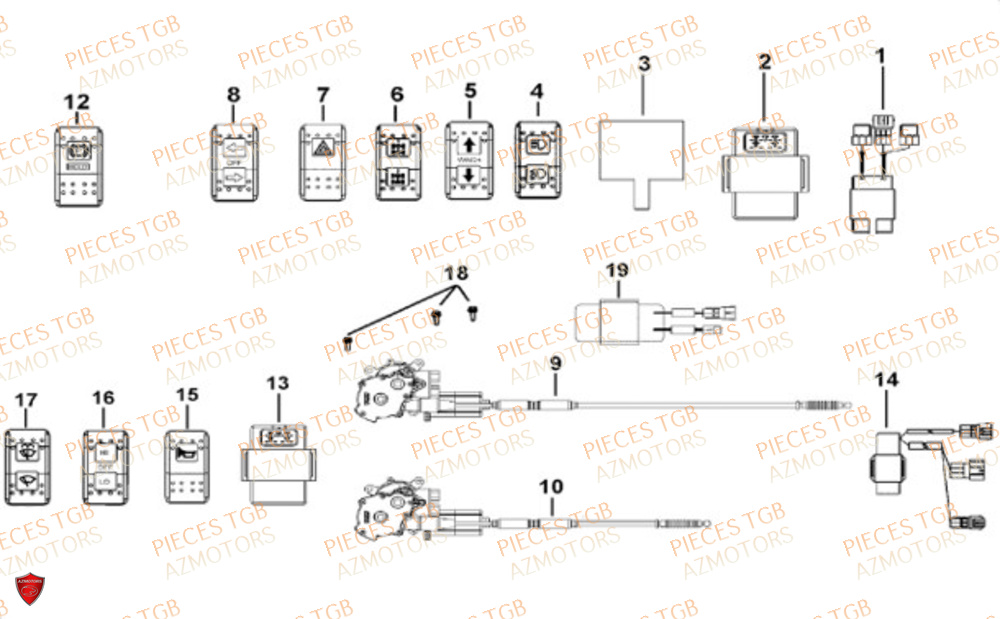 Controleur En Option  Pieces TGB UTV LANDMAX 1000