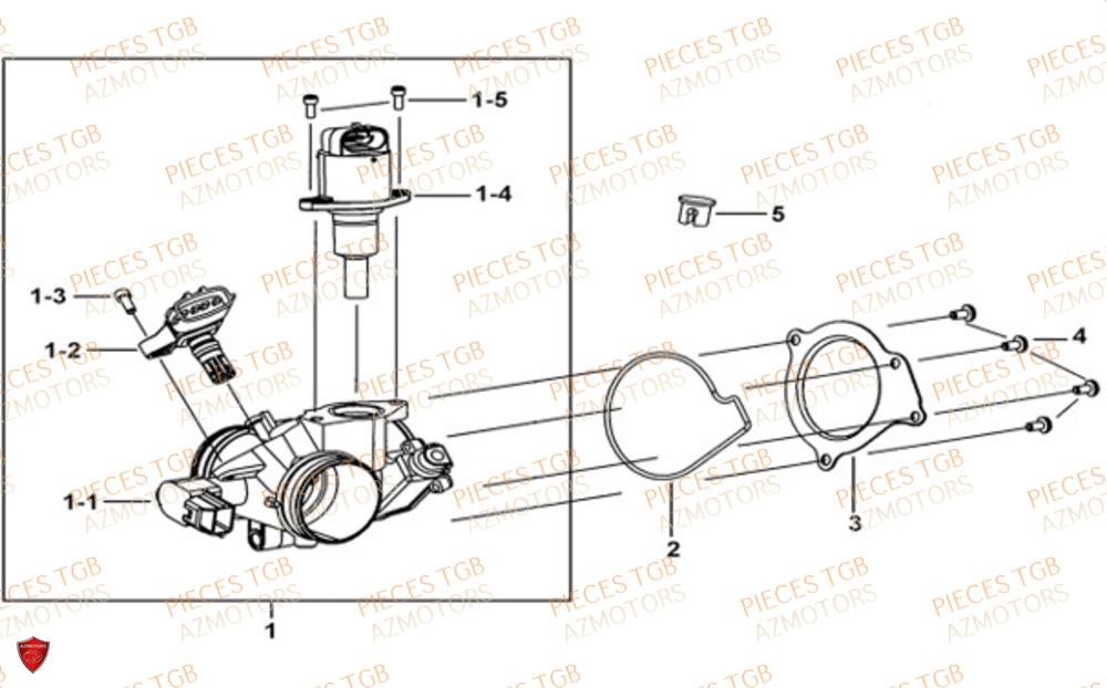 Debitmetre  Pieces TGB UTV LANDMAX 1000