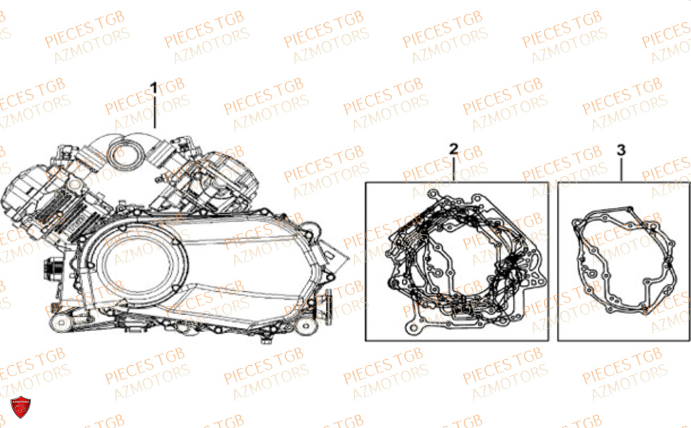 Moteur  Pieces TGB UTV LANDMAX 1000