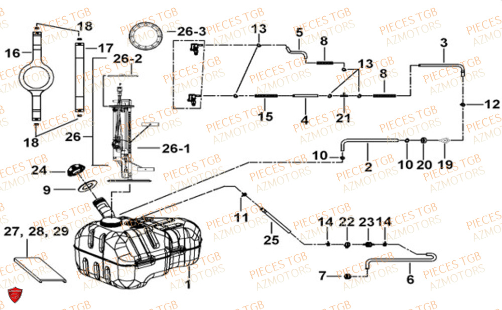 POMPE A CARBURANT  LANDMAX 1000