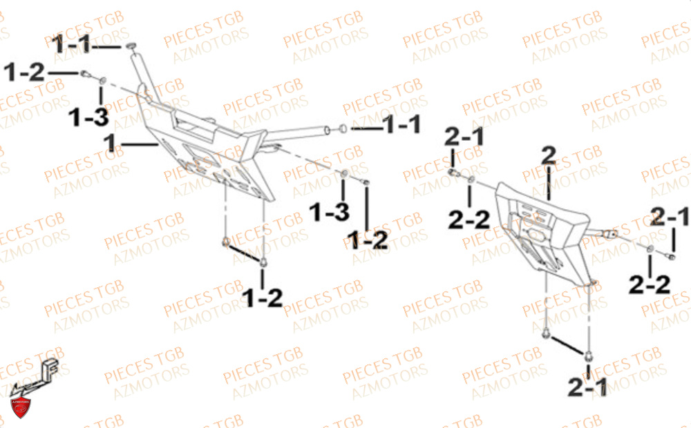 Protections En Option  Pieces TGB UTV LANDMAX 1000