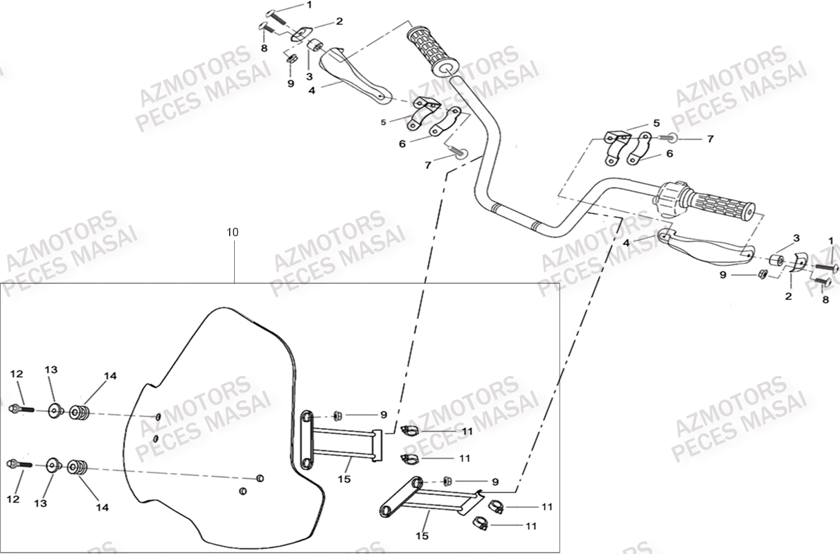 Accessoires Optionnels MASAI Pièces Quad A500IX EPS