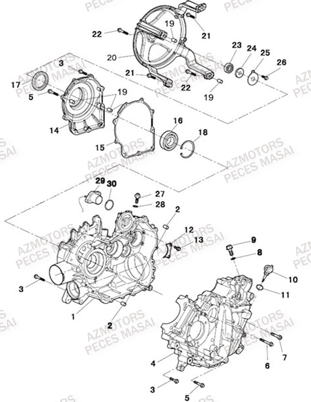 CARTERS MOTEUR MASAI MASAI A500IX EPS