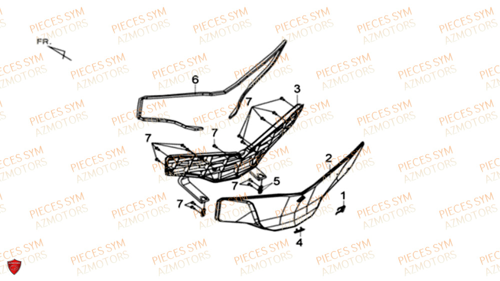 BOITE DE GANT COUVERCLE SYM MAXSYM 600I ABS 2017