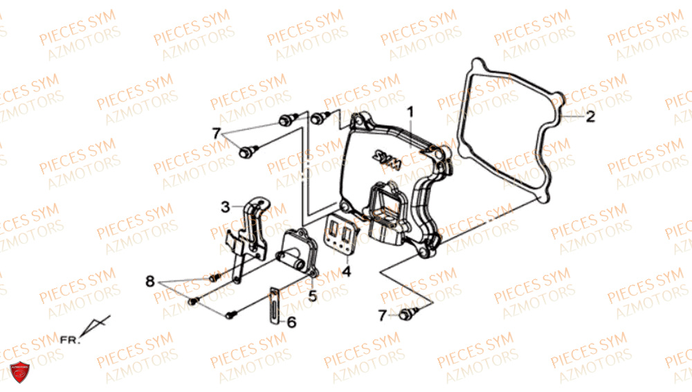 COUVERCLE DE CULASSE SYM MAXSYM 600I ABS 2017