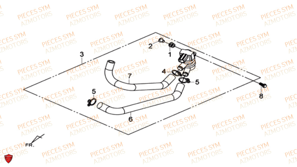 DEPOLLUEUR SYM MAXSYM 600I ABS 2017