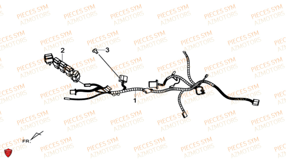 FAISCEAU ELECTRIQUE SYM MAXSYM 600I ABS 2017