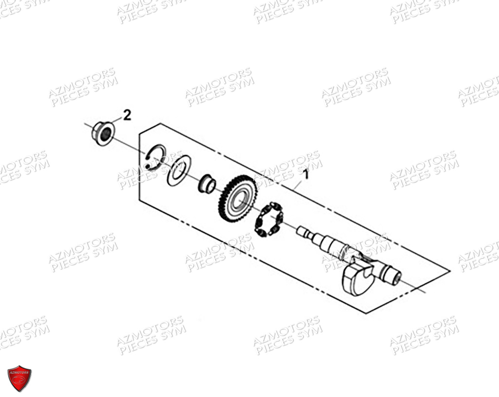 Arbre D Equilibrage SYM Pièces MAXSYM GT 400 (LZ40W2-EU) EURO5 - 2024