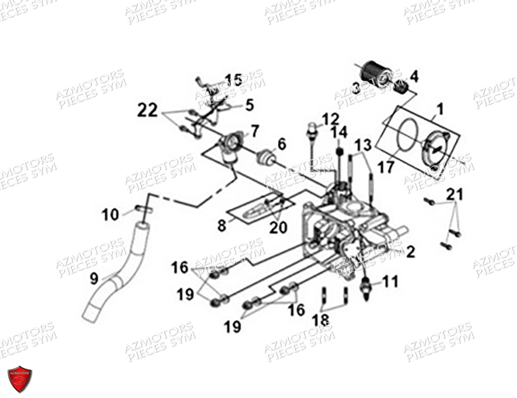 CULASSE FILTRE A HUILE SYM MAXSYM GT 400 2024