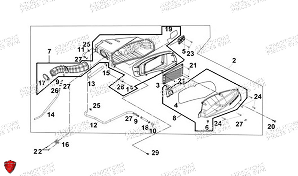 FILTRE A AIR SYM MAXSYM GT 400 2024