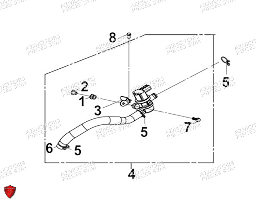 Reniflard SYM Pièces MAXSYM GT 400 (LZ40W2-EU) EURO5 - 2024