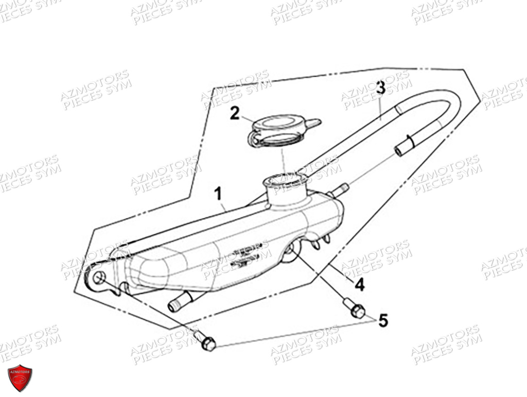 Reservoir SYM Pièces MAXSYM GT 400 (LZ40W2-EU) EURO5 - 2024