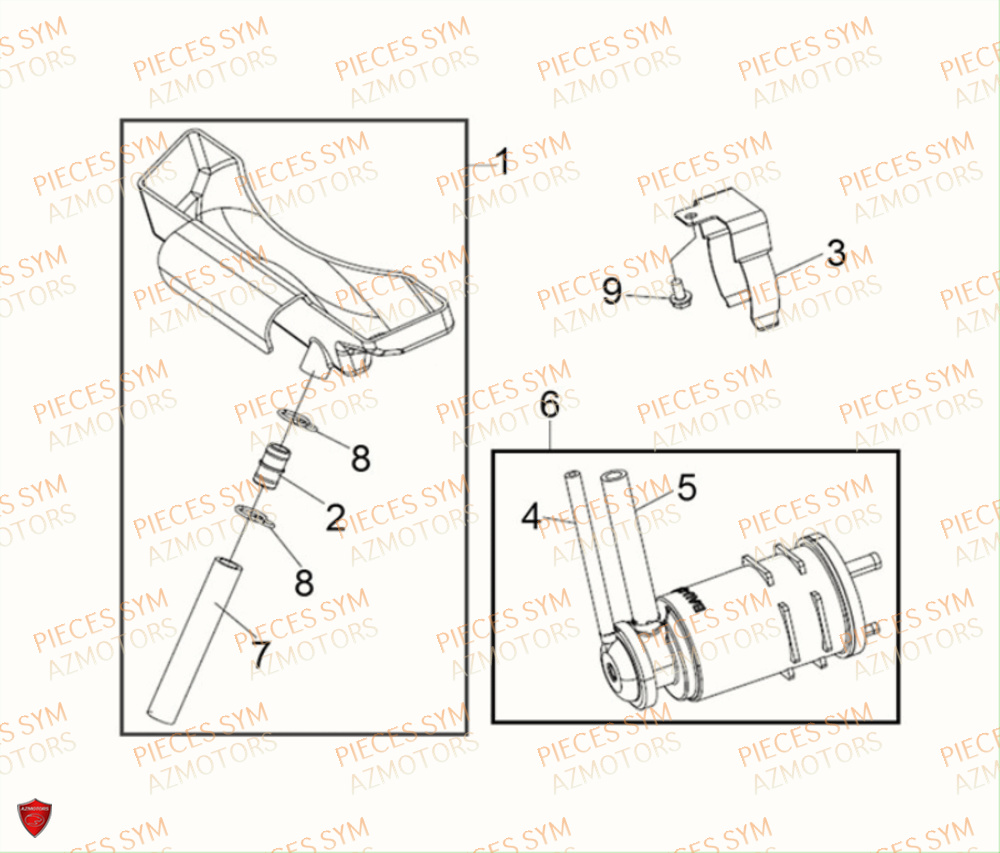 CANISTER SYM MAXSYM TL 500 2019