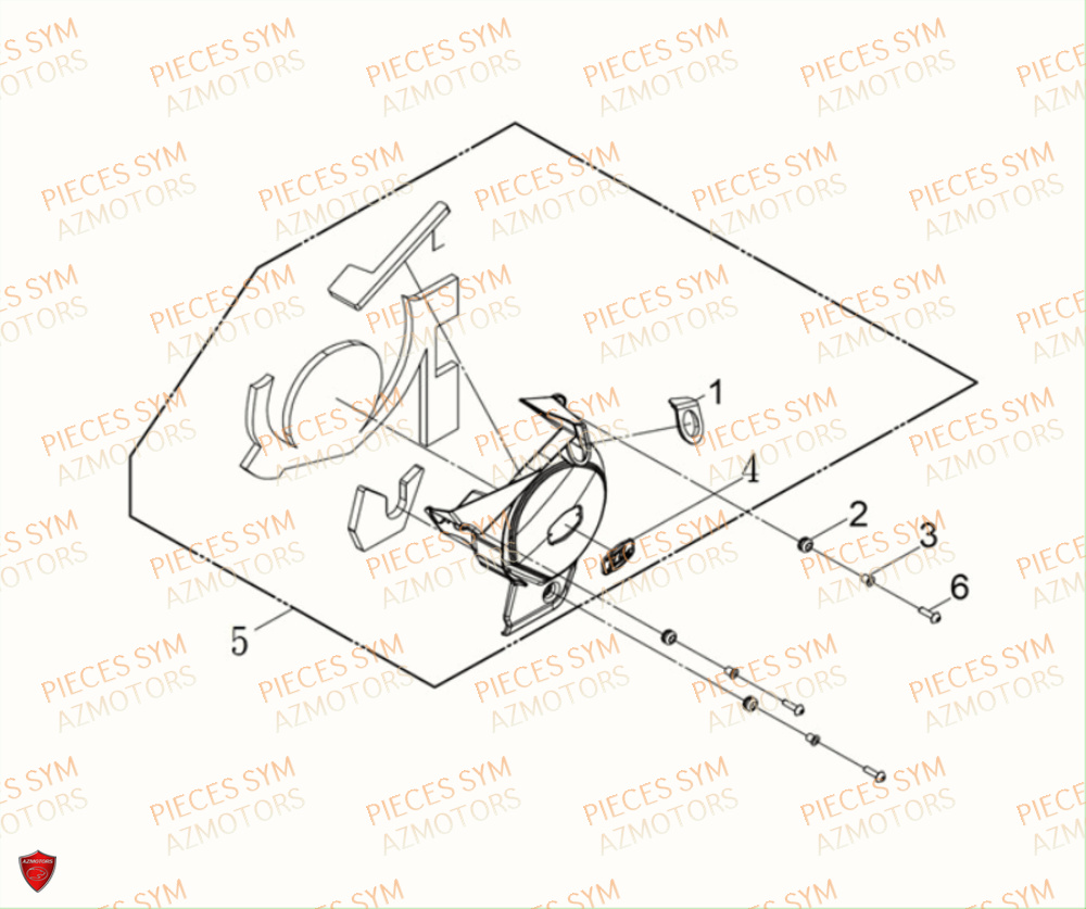 Couvercle Exterieur Gauche SYM Pièces MAXSYM TL 500 - TL47W1-EU (2019)