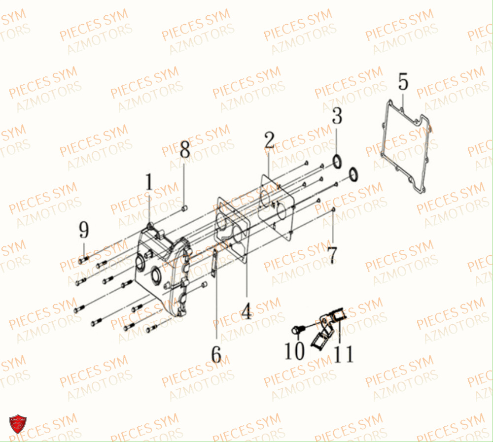 Couvre Culasse SYM Pièces MAXSYM TL 500 - TL47W1-EU (2019)