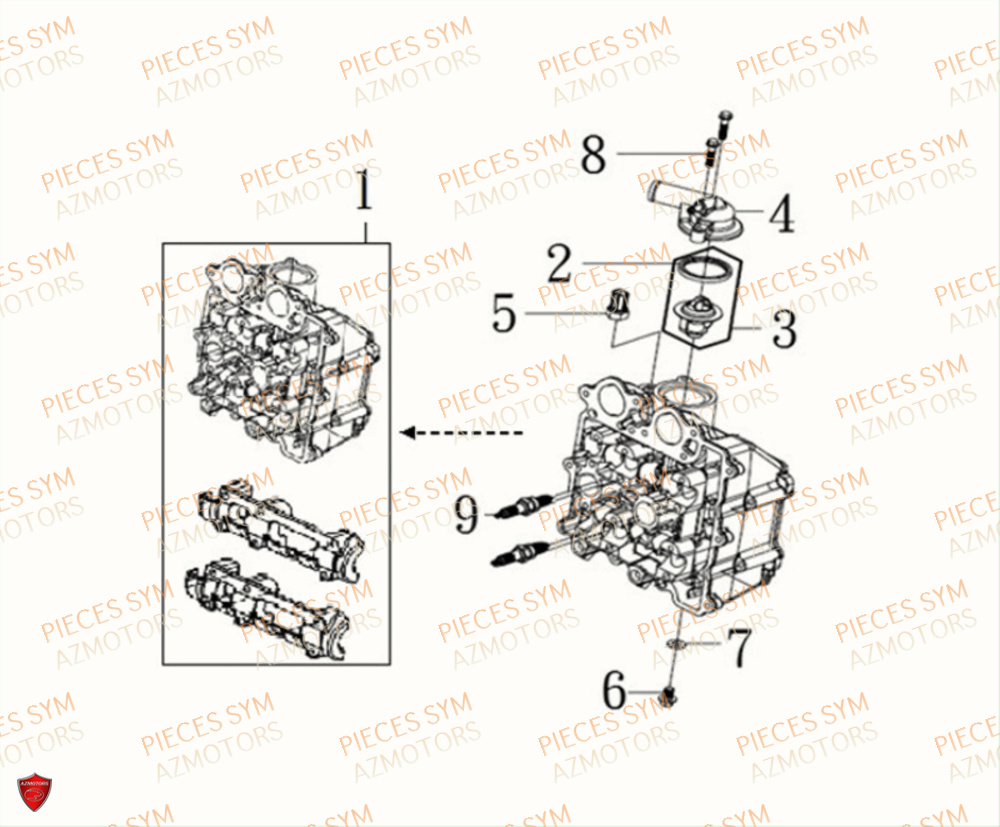 CULASSE SYM MAXSYM TL 500 2019