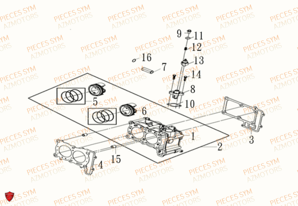 CYLINDRE SYM MAXSYM TL 500 2019