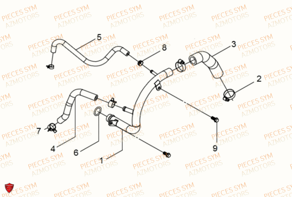 DURITE D EAU SYM MAXSYM TL 500 2019