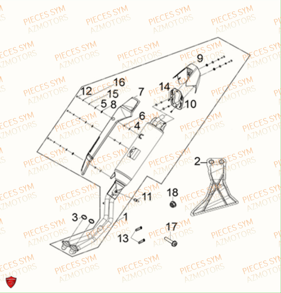 Echappement SYM Pièces MAXSYM TL 500 - TL47W1-EU (2019)