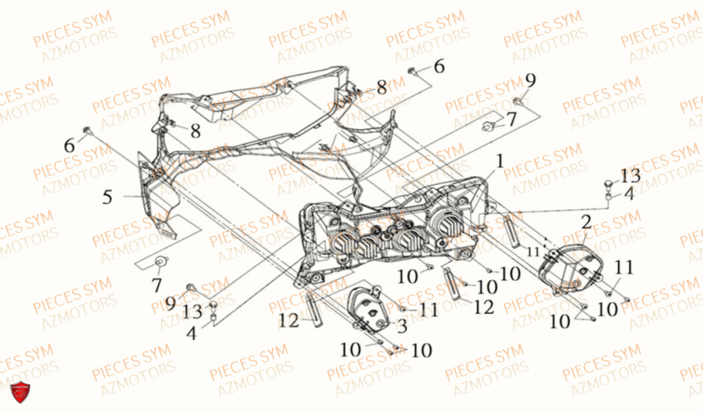 ECLAIRAGE AVANT SYM MAXSYM TL 500 2019