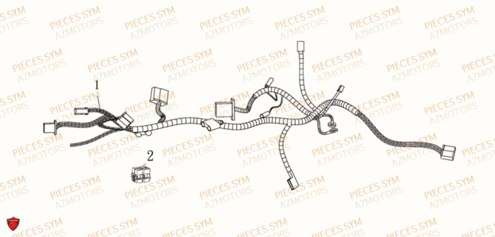 Faisceau Electrique SYM Pièces MAXSYM TL 500 - TL47W1-EU (2019)