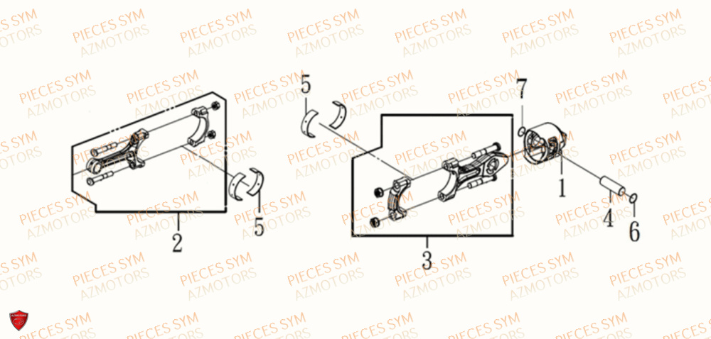 PISTON SYM MAXSYM TL 500 2019